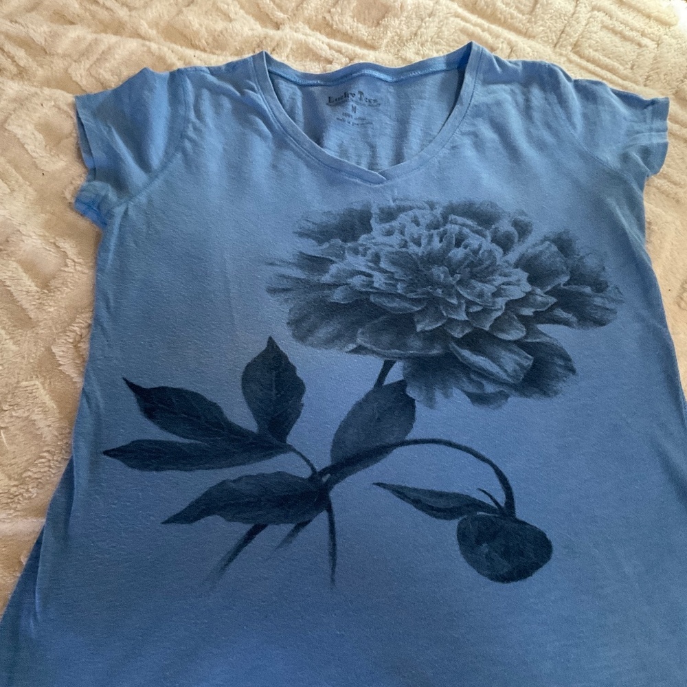 Lucky Tee, blue, medium